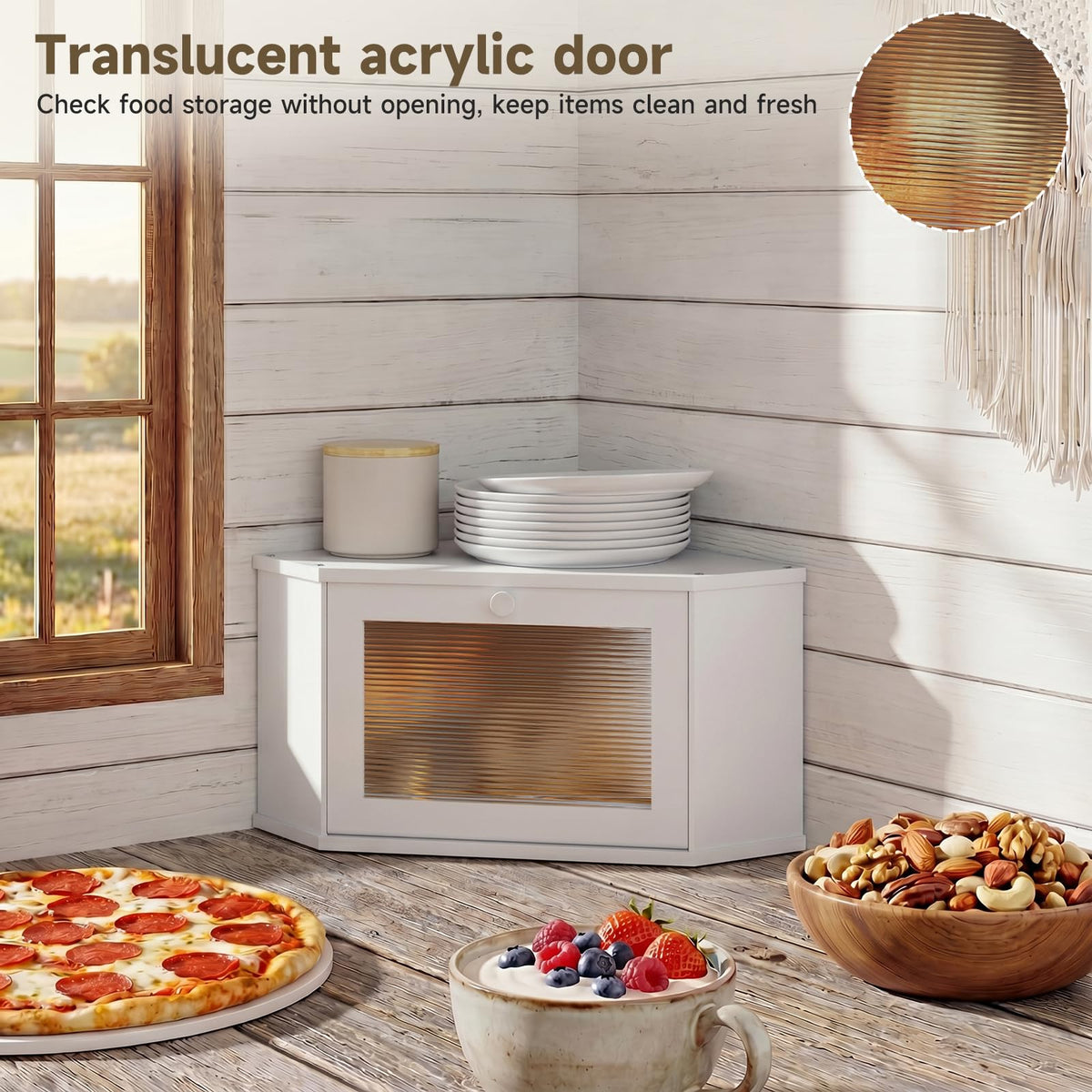 White Medium Bread Box R76921