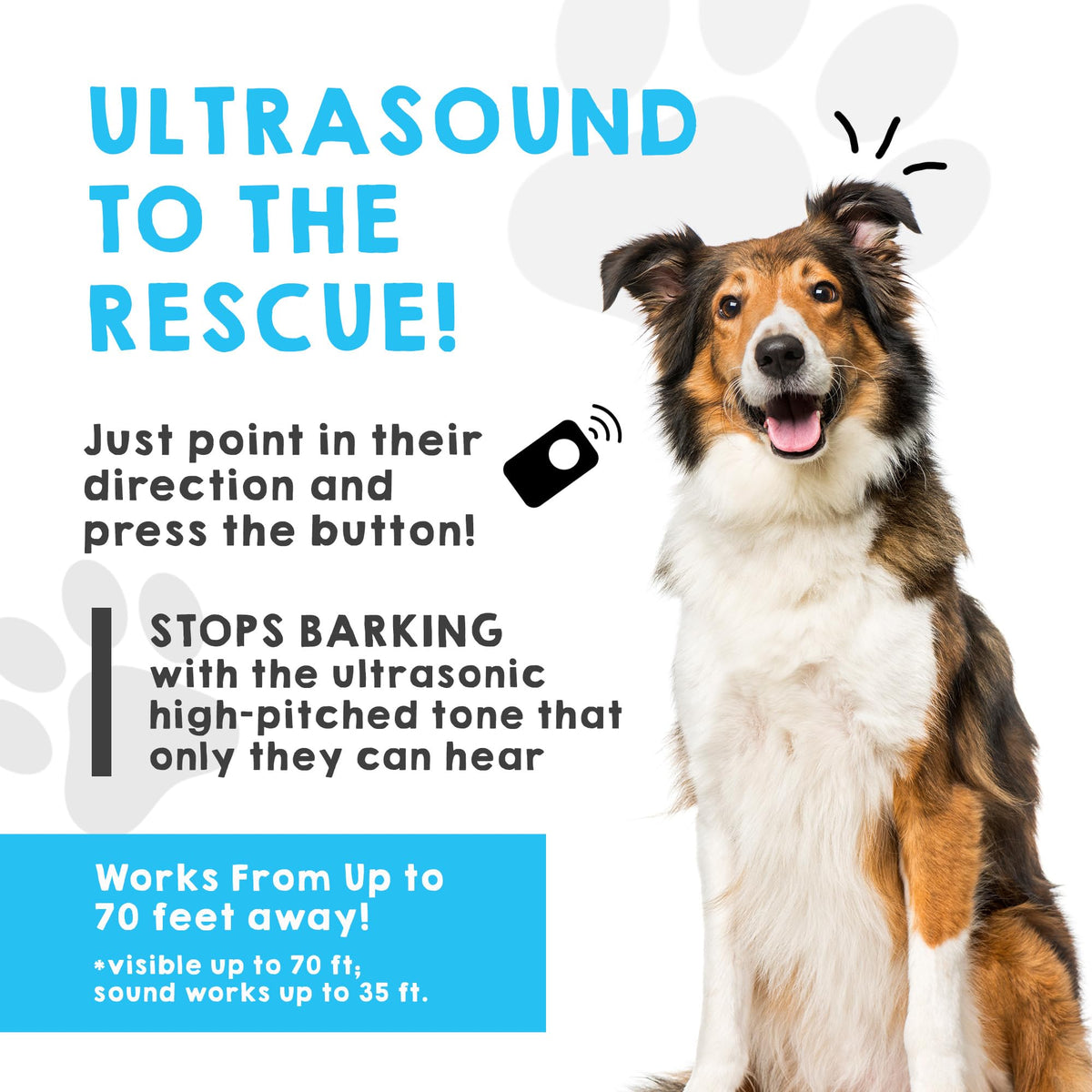Ultrasonic Dog Bark Deterrent & Behavior Corrector O775383