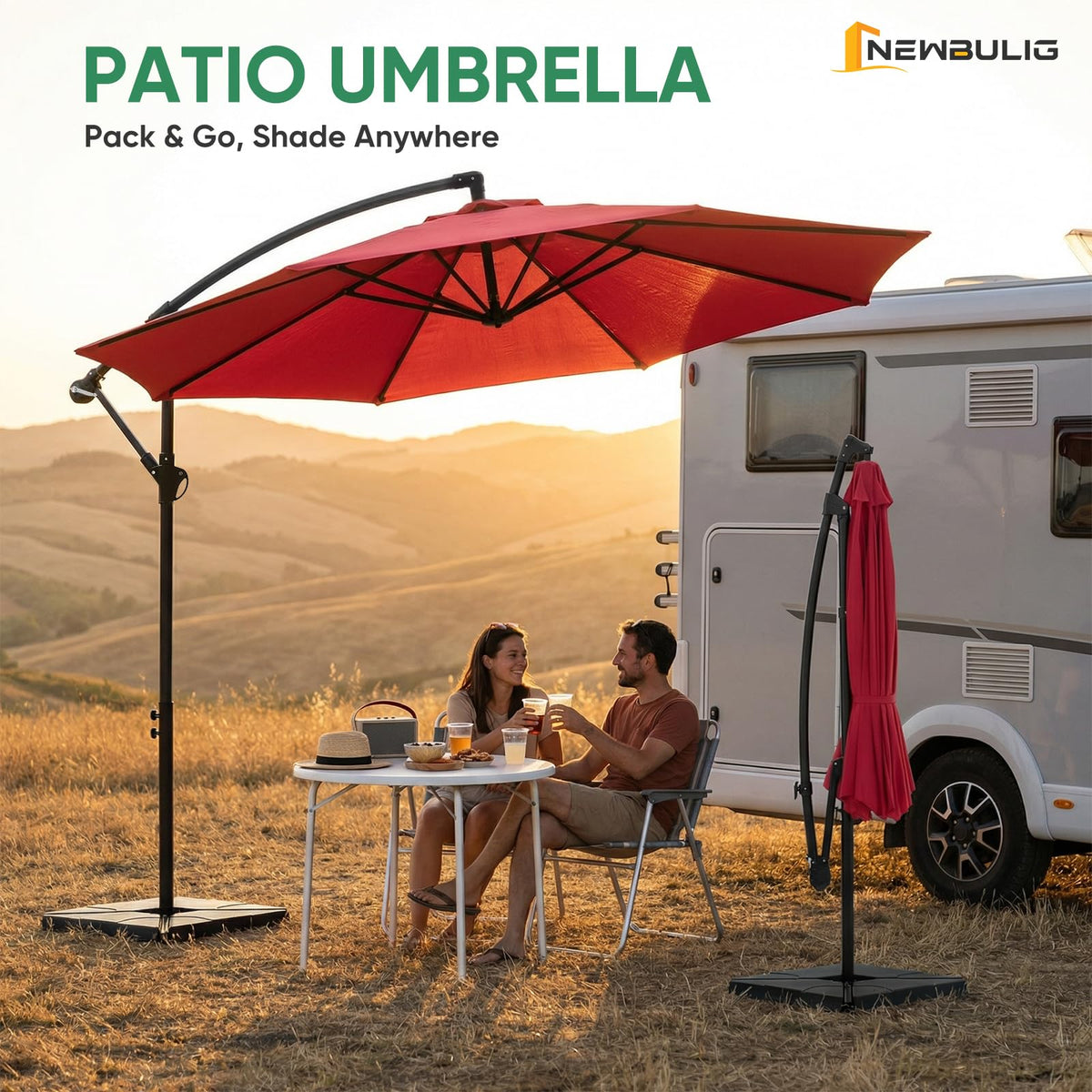 10FT Cantilever Patio Umbrella Y884