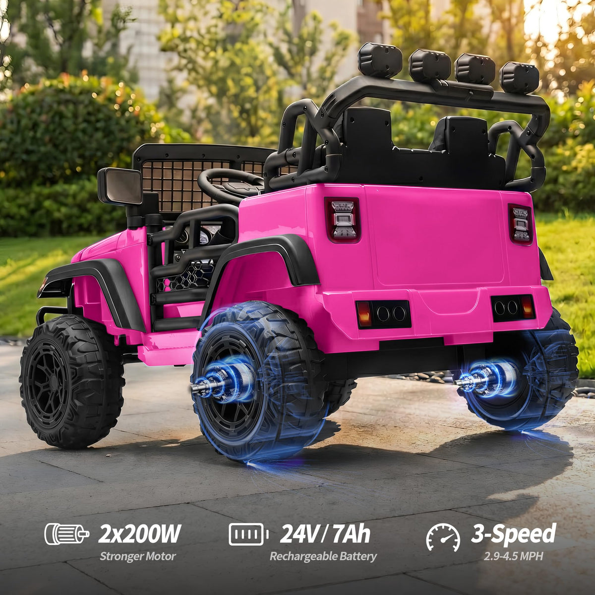 2 Seater 24V Electric Ride on Car with Remote R9977