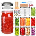 Wide Mouth Mason Jars with Lids 32oz 12 Pack I6347