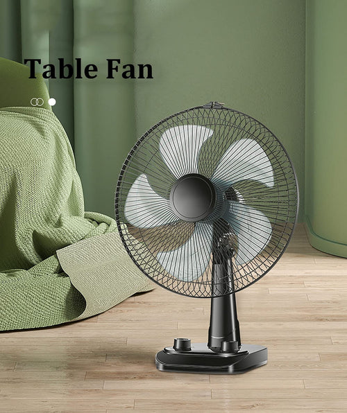 16-Inch 3 Speed 5 Blades Pedestal Fan White J199