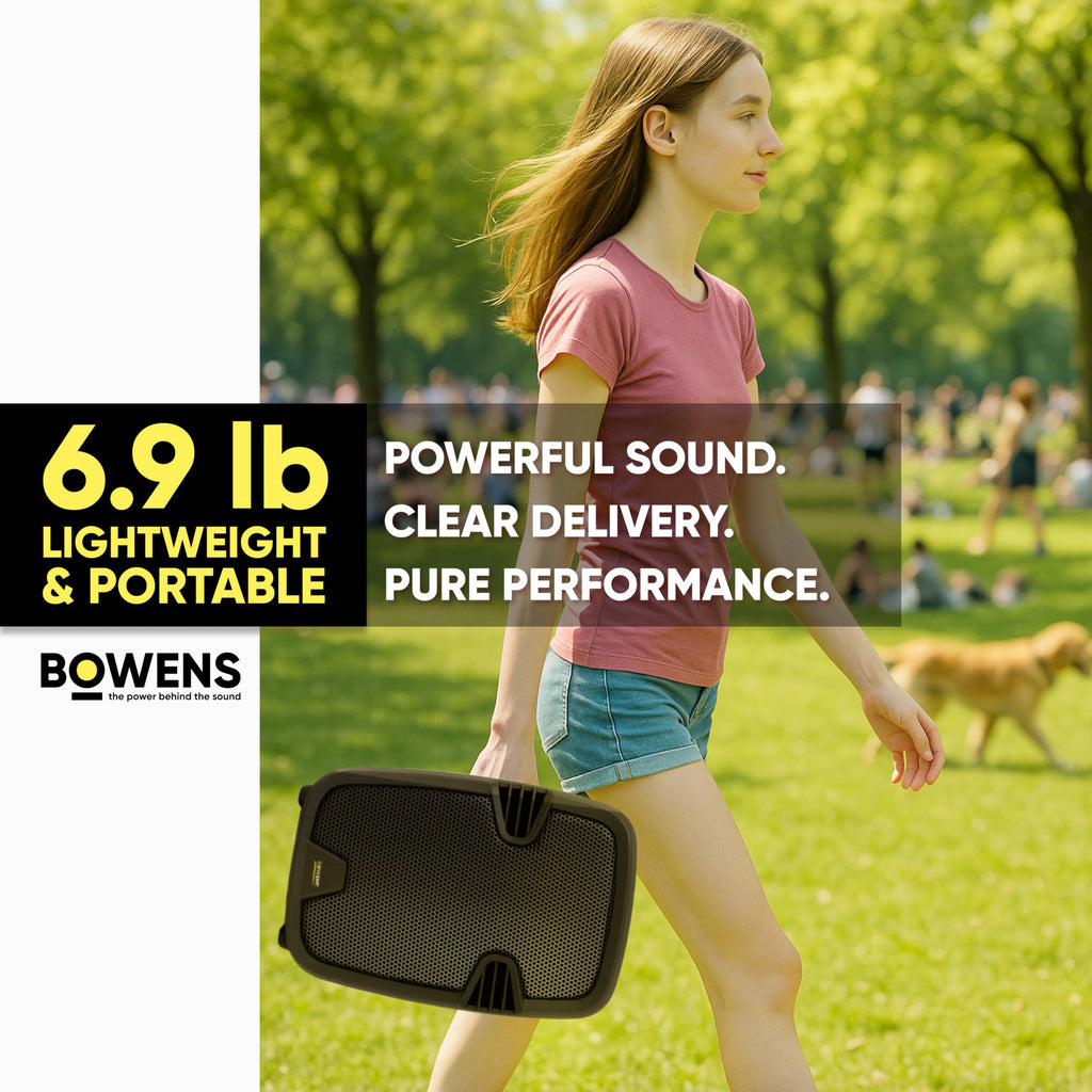 8-Inch Bluetooth PA Speaker Set with Stands and Cable H587