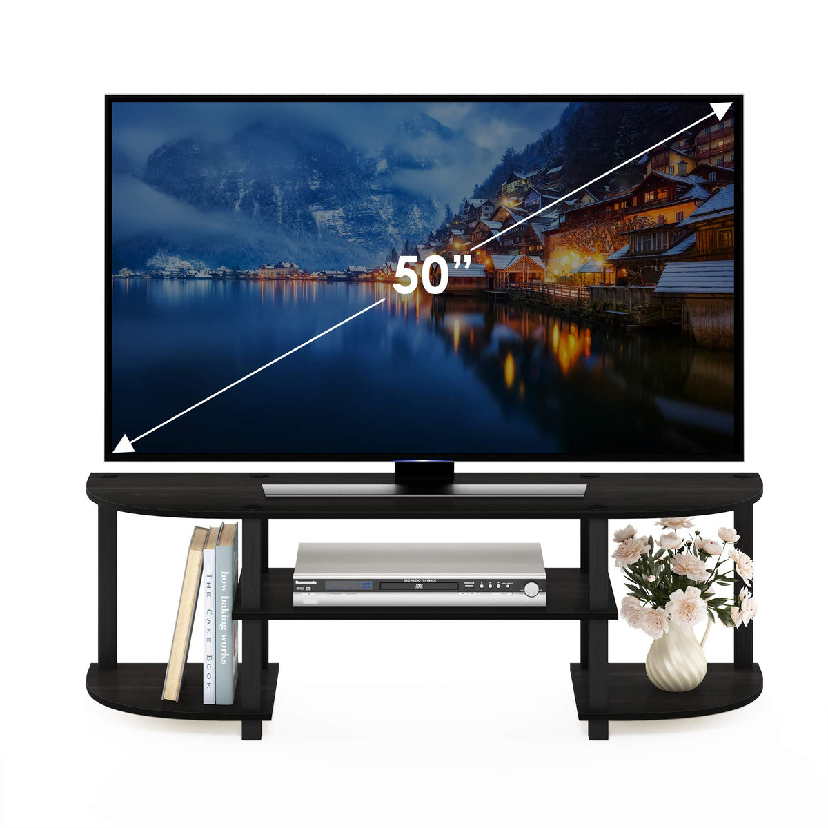 Black 3-Tier TV Stand G977348