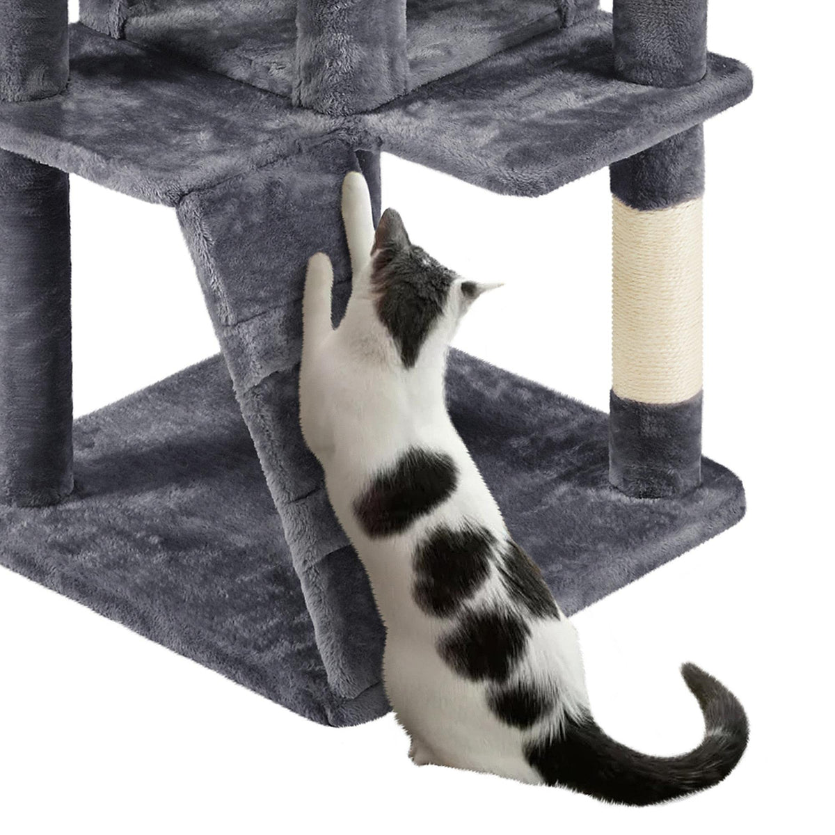 70in Cat Tree with Sisal Scratching Post A488