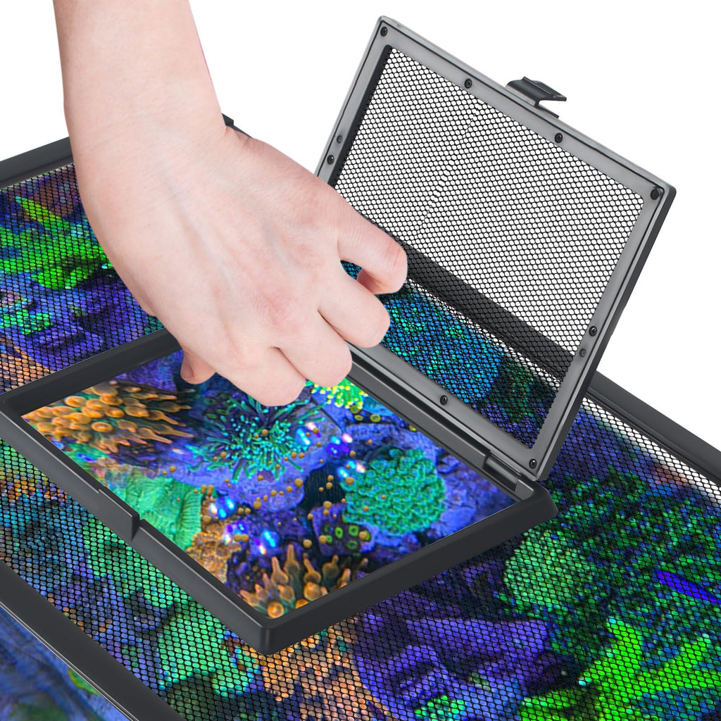 43"x27" Magnetic Aquarium Lid with Feeding Window U16442