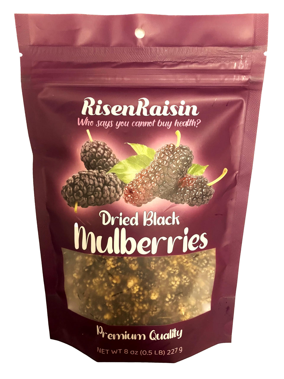 Dried Black Mulberries 8 oz No Sugar Added U781353