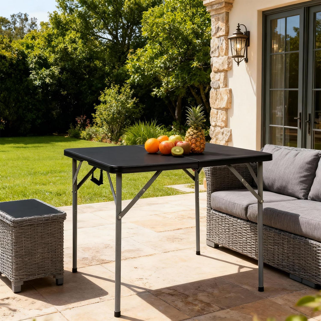 34" Black Folding Card Table B402