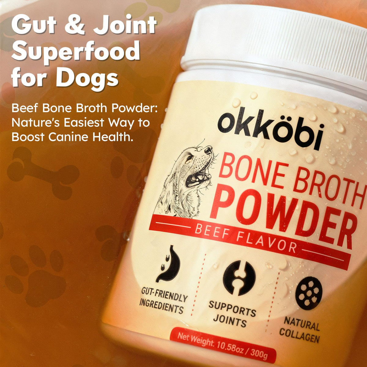 Beef Bone Broth Powder for Dogs J901