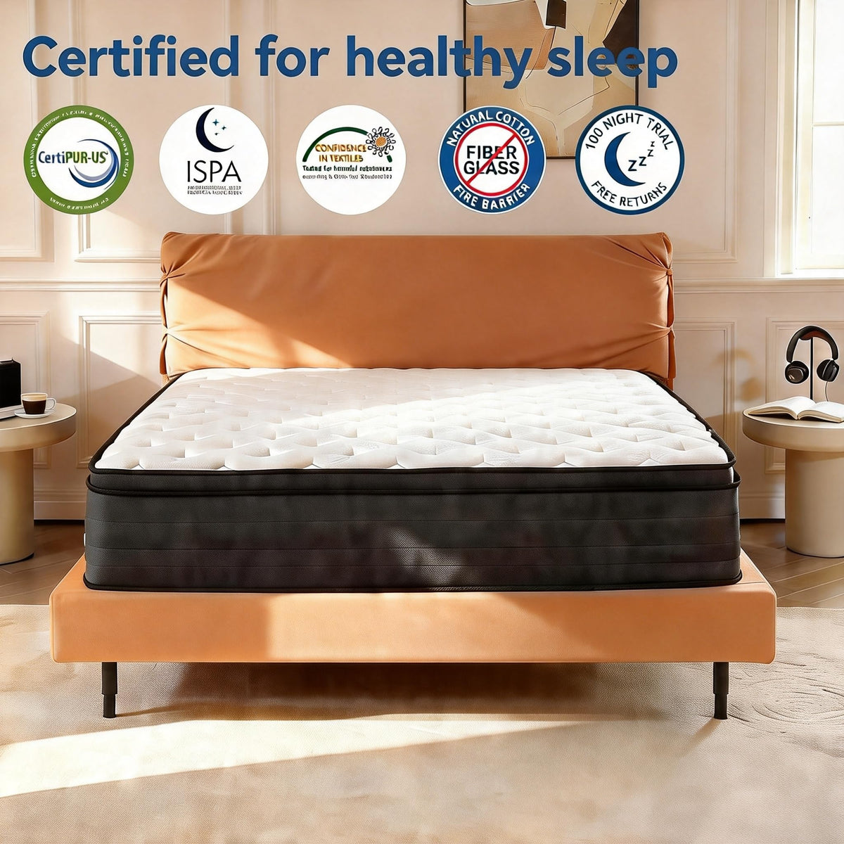 Full Size 10 Inch Hybrid Mattress with Gel Memory Foam & Pocket Springs C681944