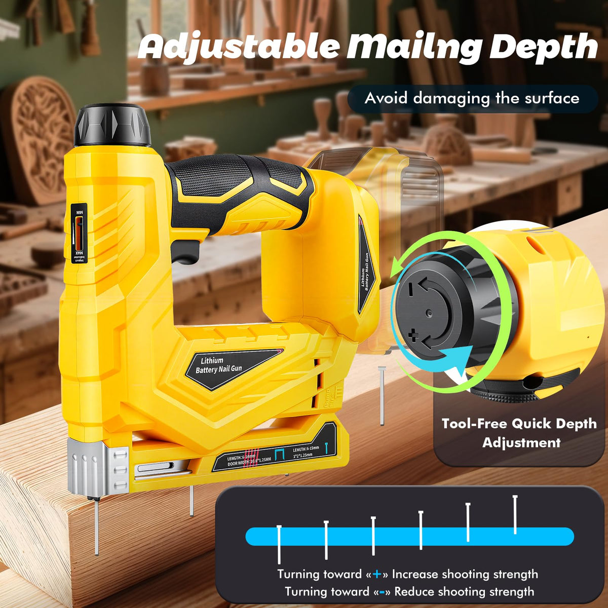 18 Gauge Cordless Brad Nailer and Narrow Crown Stapler M901