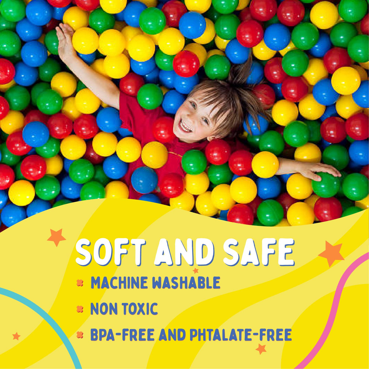 200 Count Plastic Ball Pit Balls G138