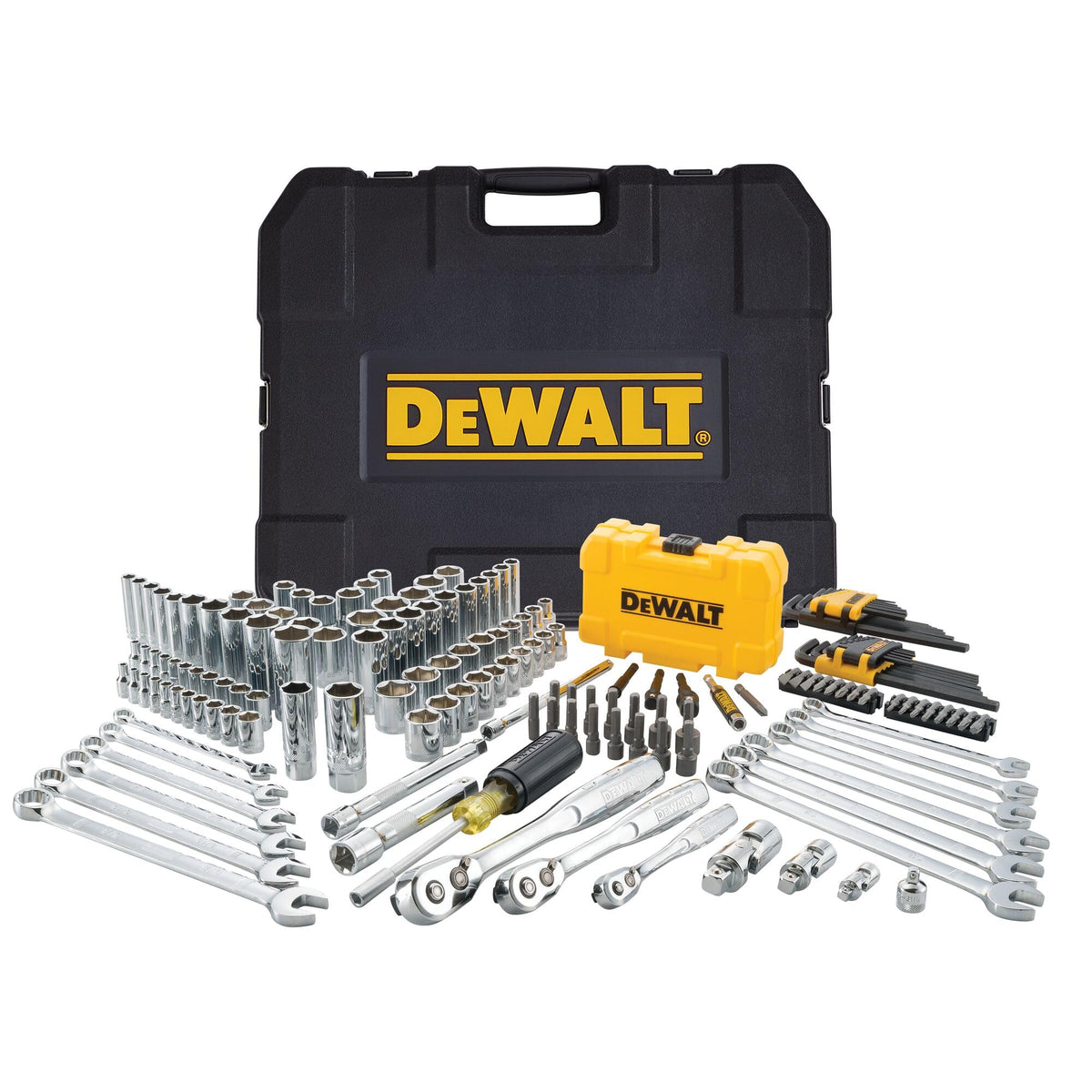 168-Piece Mechanic Tool Set with Case, Metric and Standard C863742