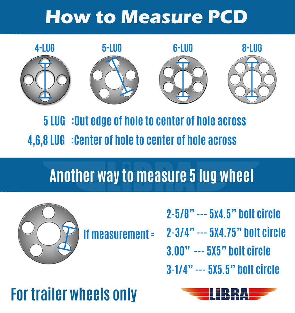 Trailer Tire Wheel ST205/75D15 6PR 101L 5X4.5 White Spoke Pk2 X247082