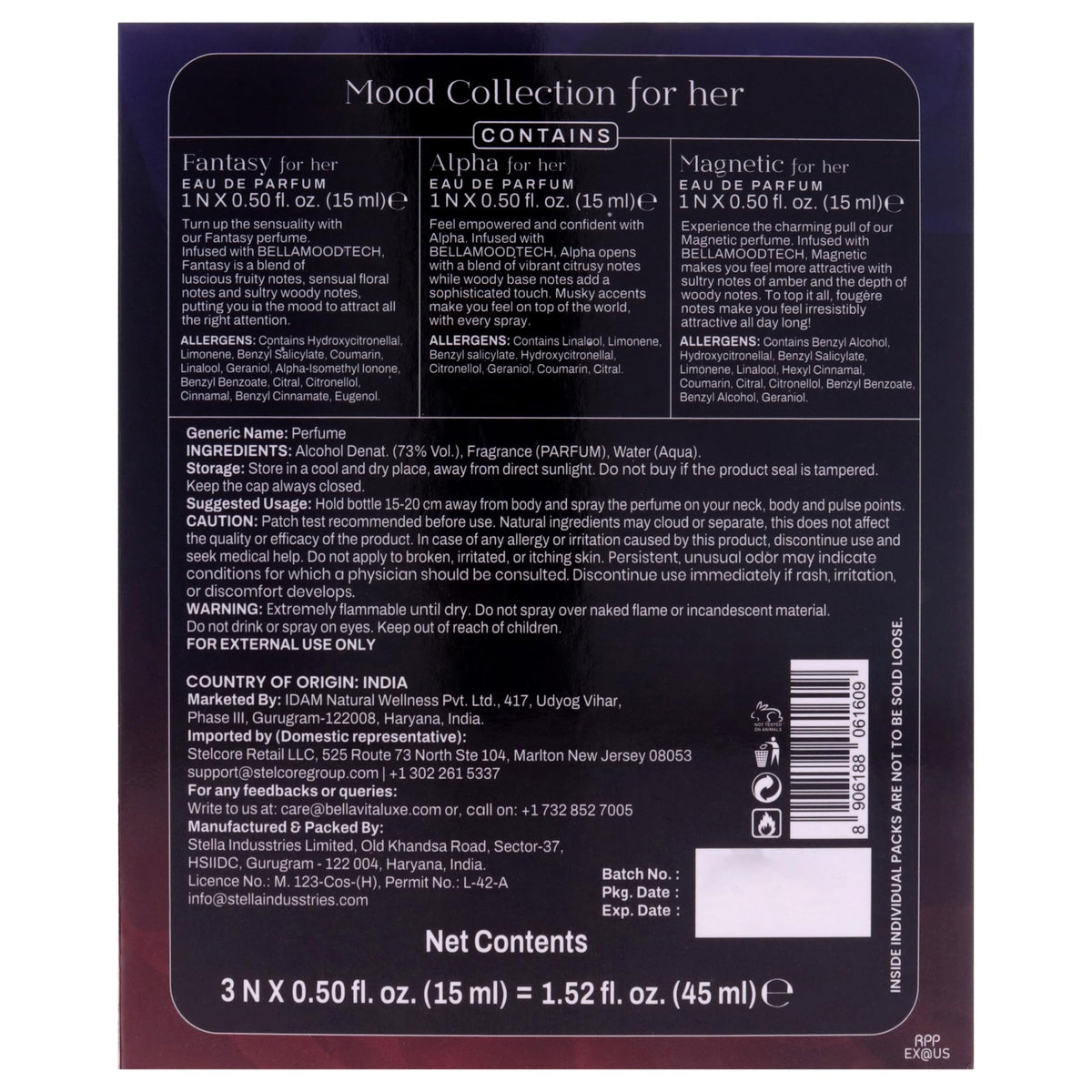 3 Pc EDP Spray Gift Set 0.5oz E36074