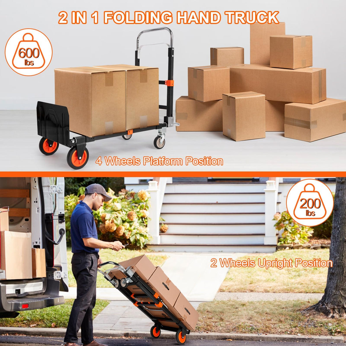 3-in-1 Folding Hand Truck Dolly E37537