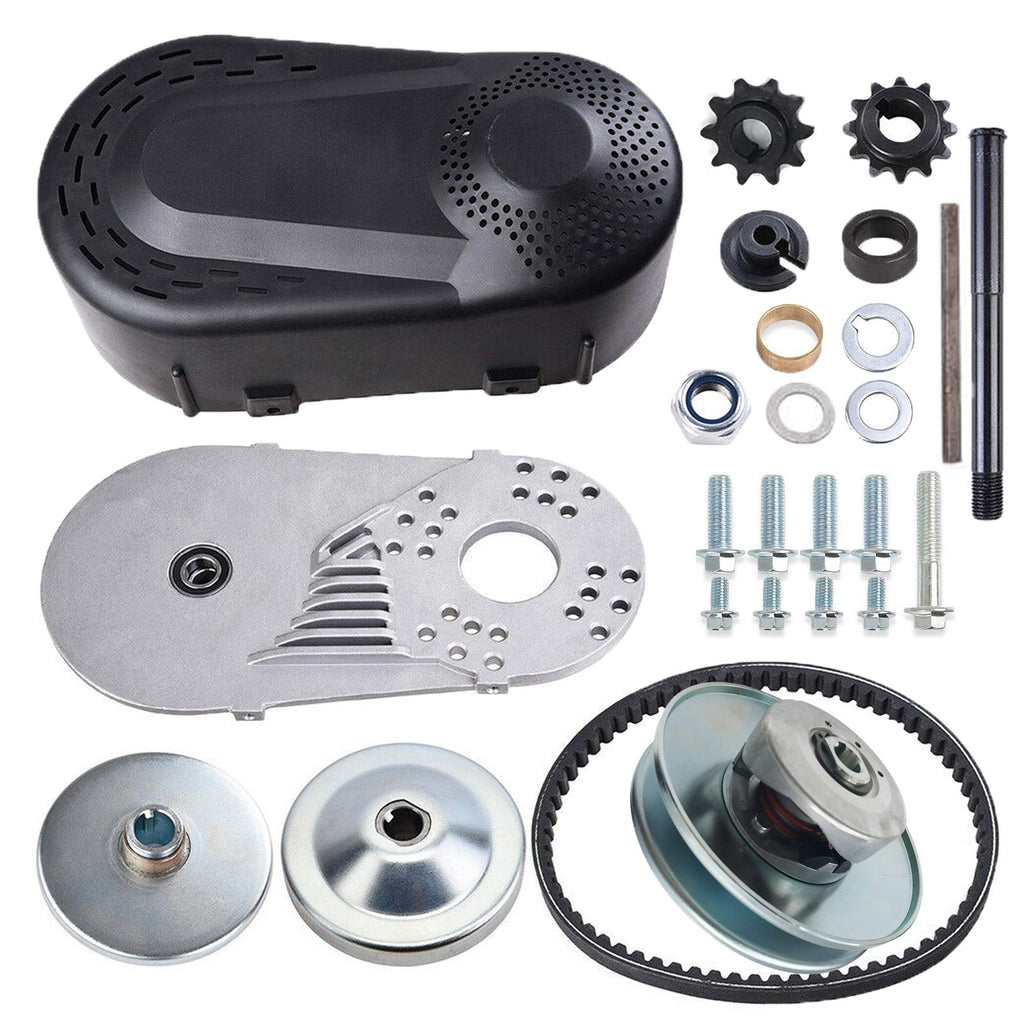 1 Inch Torque Converter Go Kart Pulley Kit with 10T #40 41 and 12T #35 Sprocket Y36589