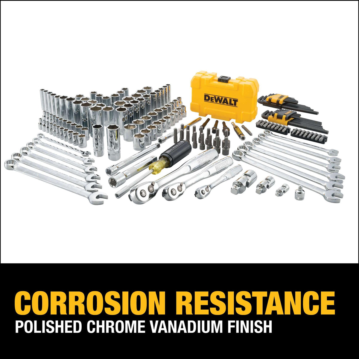 168-Piece Mechanic Tool Set with Case, Metric and Standard C863742