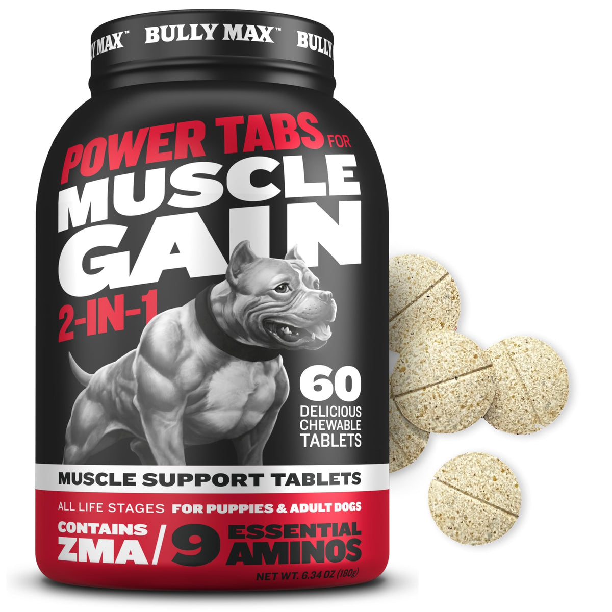 Liquid Dog Muscle Builder and Power Tabs Bundle G9368