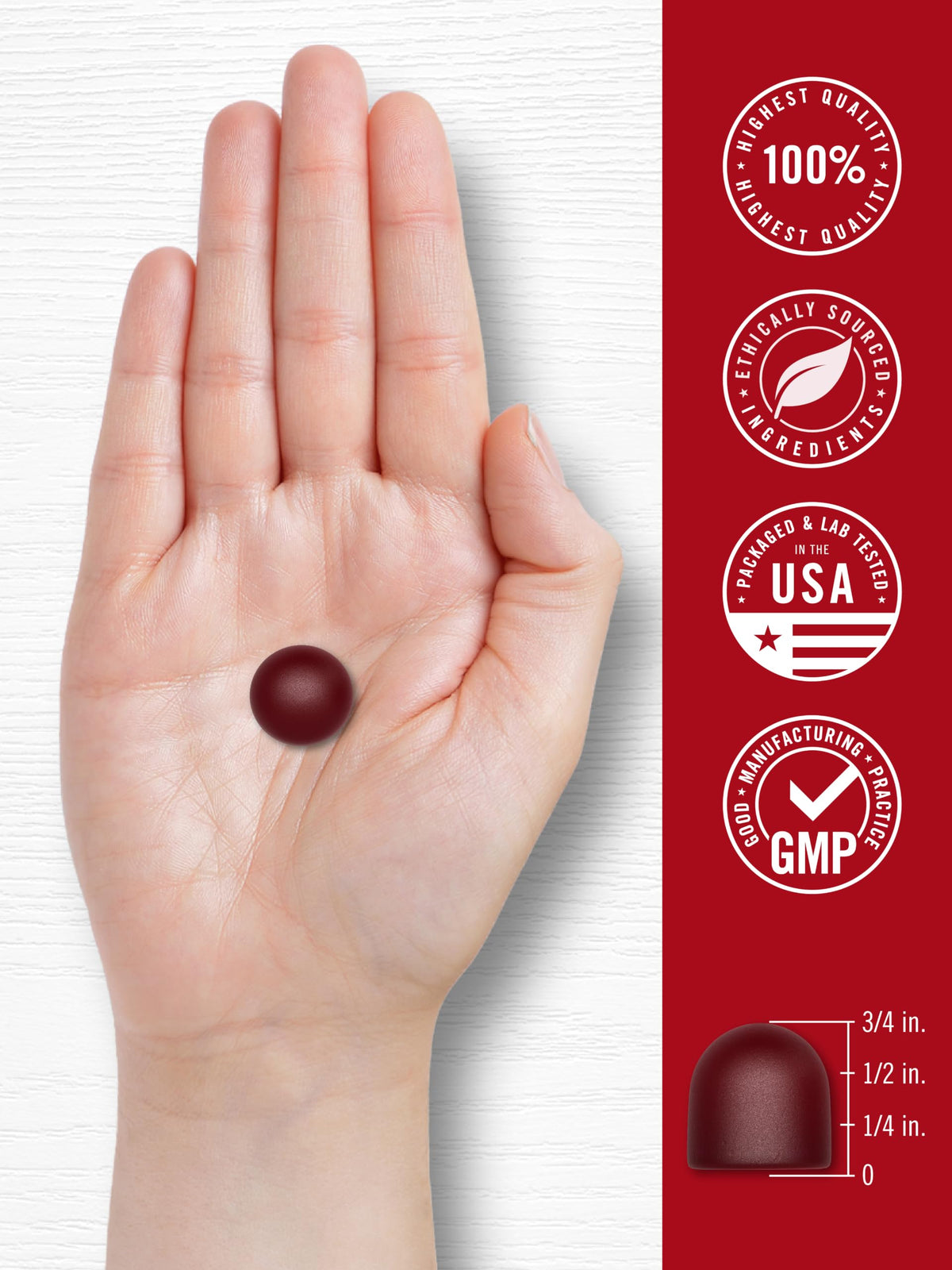 Beet Root Gummies 60 Count Strawberry Flavor S827522