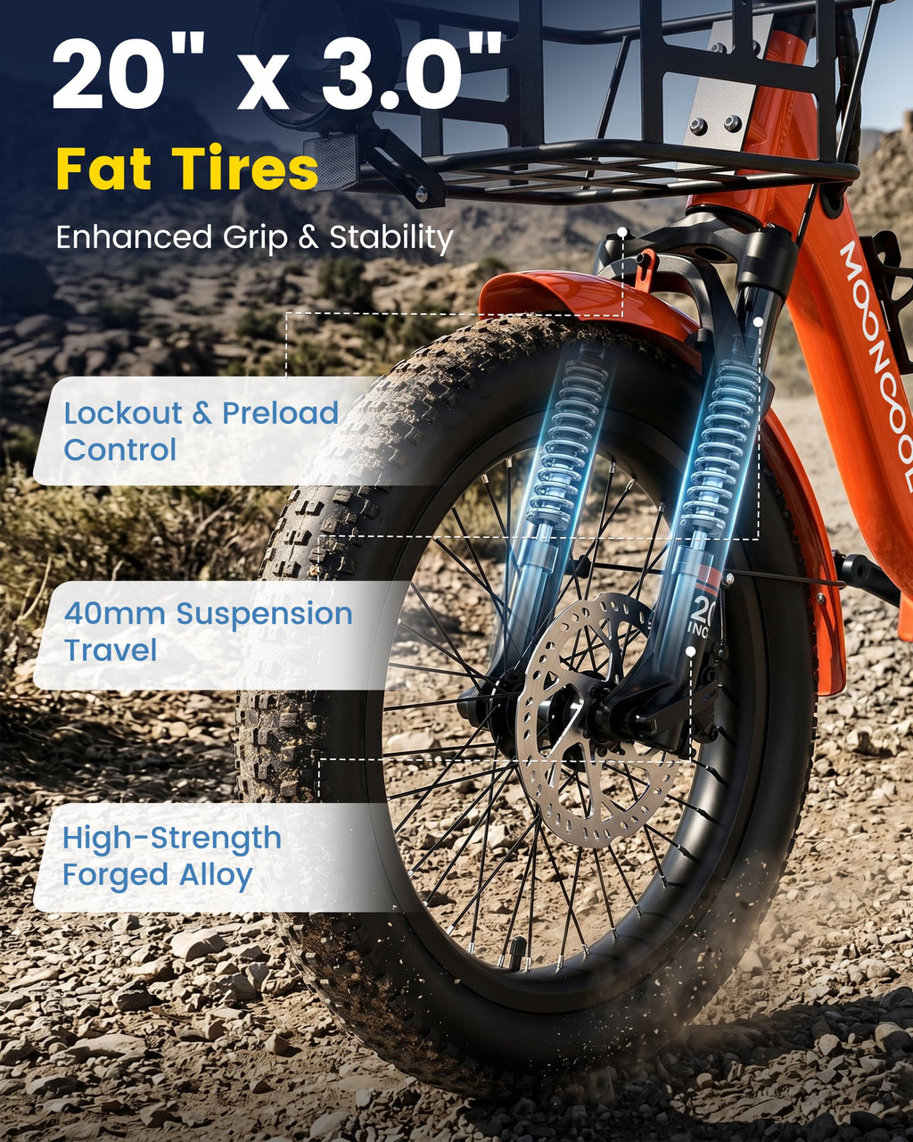 Electric Trike for Adults, 500W 20" Fat Tire Folding Tricycle N47214