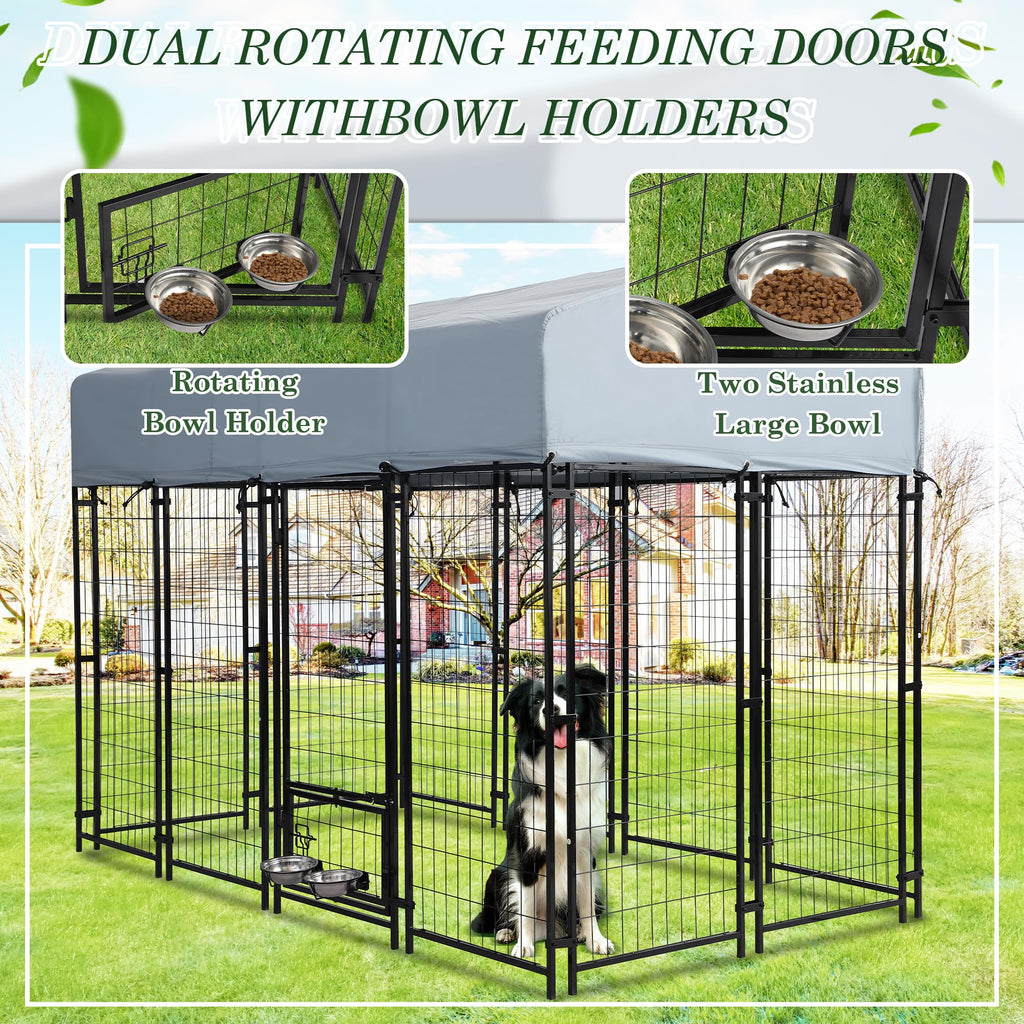 8x4x5.7 FT Outdoor Dog Kennel Y2836