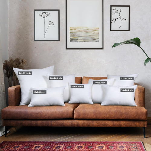 18x18 Decorative Pillow Inserts Set of 4 W3994