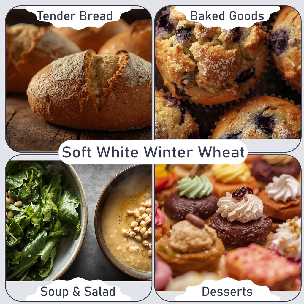 Organic Soft White Wheat Berries 25 lb H8499