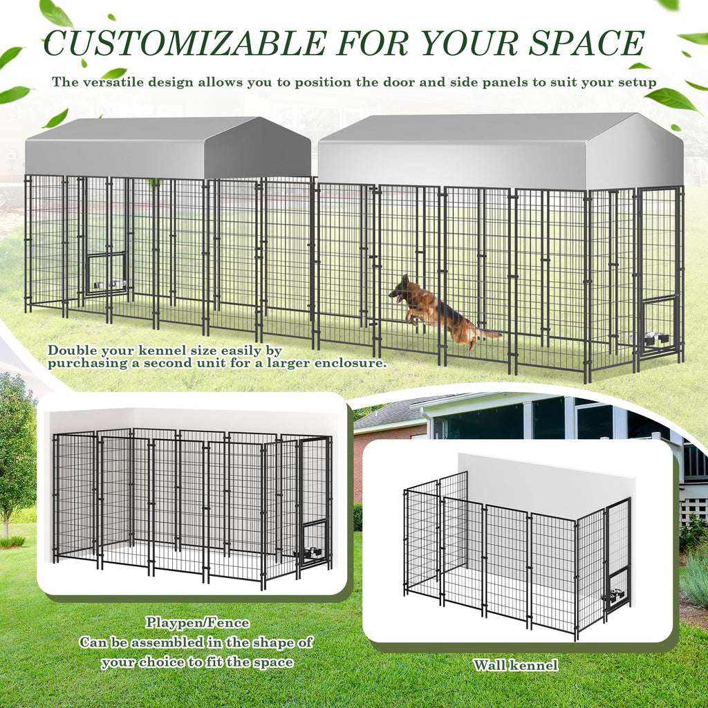 8x4x5.7 FT Outdoor Dog Kennel Y2836