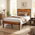 Twin Wood Bed Frame with Headboard T102226